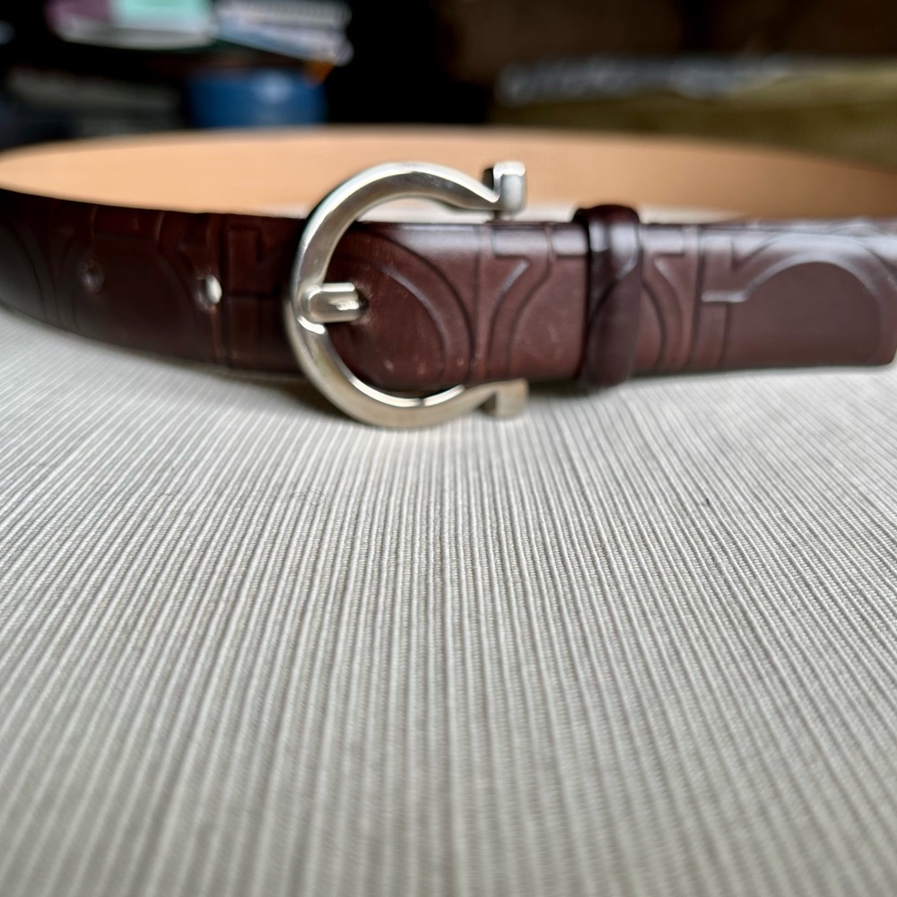 Authentic Ferragamo brown belt